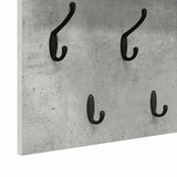 Appendiabiti a muro Grigio cemento 80 x 40 x 12 cm