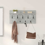 Appendiabiti a muro Grigio cemento 80 x 40 x 12 cm