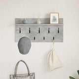 Appendiabiti a muro Grigio cemento 80 x 40 x 12 cm