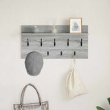 Appendiabiti a muro Grigio Sonoma 80 x 40 x 12 cm
