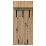 Appendiabiti a muro A parete Rovere artigianale 40 x 10 x 90 cm