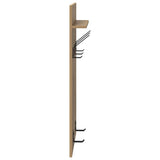 Appendiabiti a muro A parete Rovere artigianale 40 x 10 x 90 cm