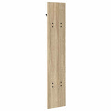 Appendiabiti a muro rovere sonoma 20 x 1.5 x 100 cm