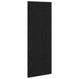 Appendiabiti a muro Rovere Nero 30 x 1,5 x 80 cm