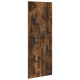 Appendiabiti a muro Rovere fumé 30 x 1,5 x 80 cm