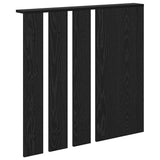 Appendiabiti a muro con lo scaffale Rovere nero 84 x 10 x 80 cm
