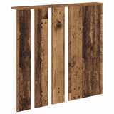 Appendiabiti a muro con specchio Legno vecchio 84 x 10 x 80 cm