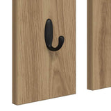Appendiabiti a muro A parete rovere artigianale 84 x 10 x 80 cm