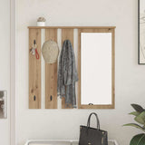 Appendiabiti a muro A parete rovere artigianale 84 x 10 x 80 cm