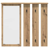 Appendiabiti a muro A parete rovere artigianale 84 x 10 x 80 cm