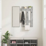 Appendiabiti a muro Grigio cemento 100 x 10 x 100 cm