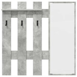 Appendiabiti a muro Grigio cemento 100 x 10 x 100 cm