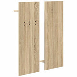 Appendiabiti a muro con specchio Rovere Sonoma 70 x 10 x 90 cm