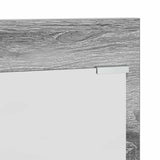 Appendiabiti a muro con specchio Grigio Sonoma 70 x 10 x 90 cm