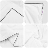 Duvet Invernale con cuscino 2 pcs Bianco Piuma d'anatra