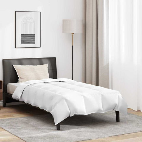 Duvet Invernale con cuscino 2 pcs Bianco Piuma d'anatra