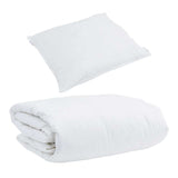 Duvet Invernale con cuscino 2 pcs Bianco Piuma d'anatra