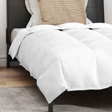 Duvet Invernale con cuscino 2 pcs Bianco Piuma d'anatra