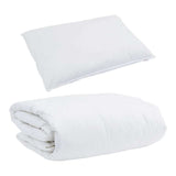 Duvet Invernale con cuscino 2 pcs Bianco Piuma d'anatra