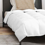 Duvet Invernale con cuscino 2 pcs Bianco Piuma d'anatra