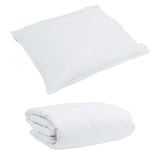 Duvet Invernale con cuscino 2 pcs Bianco Piuma d'anatra