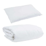 Duvet Invernale con cuscino 2 pcs Bianco Piuma d'anatra