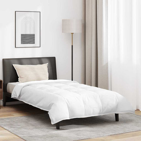 Duvet 2-in-1 con cuscino 2 pcs Bianco Piuma d'anatra