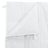 Duvet 2-in-1 con cuscino 2 pcs Bianco Piuma d'anatra