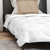 Duvet Estivo con cuscino 2 pcs Bianco Microfibra
