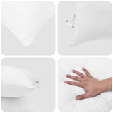 Duvet Estivo con cuscino 2 pcs Bianco Microfibra