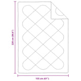 Duvet Estivo con cuscino 2 pcs Bianco Microfibra