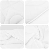Duvet Estivo con cuscino 2 pcs Bianco Microfibra