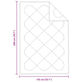 Duvet Estivo con cuscino 2 pcs Bianco Microfibra