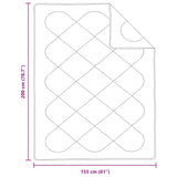 Duvet Estivo con cuscino 2 pcs Bianco Microfibra
