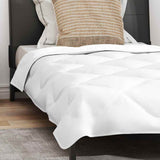 Duvet Estivo con cuscino 2 pcs Bianco Microfibra