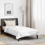 Duvet per Tutte le Stagioni con cuscino 2 pcs Bianco Microfibra