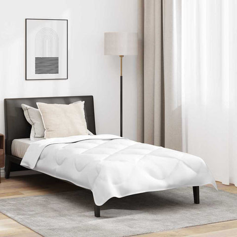 Piumone con cuscino 2 pcs Bianco Microfibra