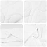 Set di Piumoni con cuscino 2 pcs Bianco Microfibra