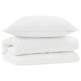 Set di Piumoni con cuscino 2 pcs Bianco Microfibra