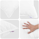 Duvet Invernale con cuscino 3 pcs Bianco Piuma d'anatra