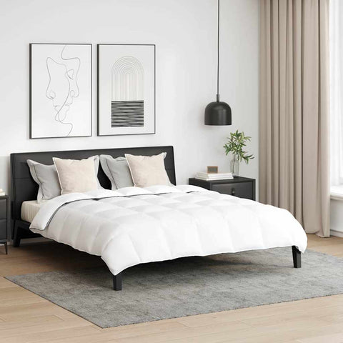 Duvet Invernale con cuscino 3 pcs Bianco Piuma d'anatra