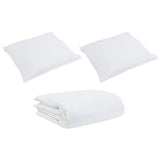 Set di Piumoni con cuscino 3 pcs Bianco Piuma d'anatra