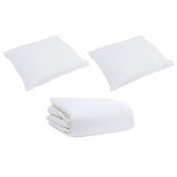 Set di Piumoni con cuscino 3 pcs Bianco Piuma d'anatra