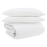 Set di Piumoni con cuscino 3 pcs Bianco Piuma d'anatra
