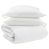 Set di Piumoni con cuscino 3 pcs Bianco Piuma d'anatra
