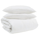 Set di Piumoni con cuscino 3 pcs Bianco Piuma d'anatra