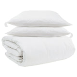 Set di Piumoni con cuscino 3 pcs Bianco Piuma d'anatra