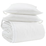 Set di Piumoni con cuscino 3 pcs Bianco Piuma d'anatra