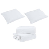 Set di Piumoni con cuscino 3 pcs Bianco Piuma d'anatra