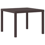 Tavolo da Giardino Marrone 100 x 100 x 73 cm polyrattan